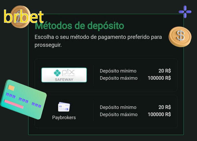 O cassino brbetbet oferece uma grande variedade de métodos de pagamento